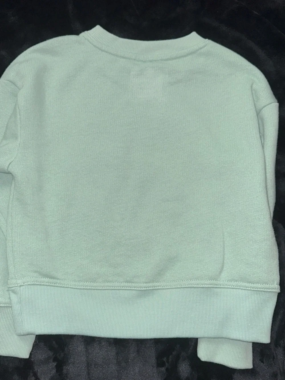 Cat & Jack 'MERCI' Sweatshirt in Mint Green